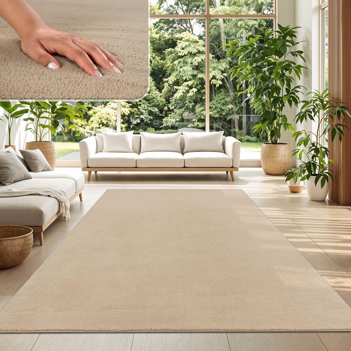 Vloerkleed Kortpolig - Modern Kleed - Woonkamer Inrichten - Geschikt voor vloerverwarming 