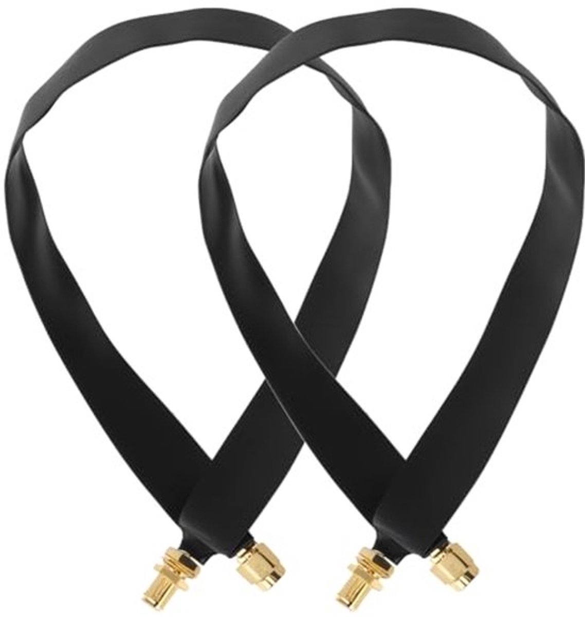 ® 2 stuks 30CM SMA venster coaxkabel, platte kabel SMA stekker naar female, compatibel met Helium Miner antenne, 4G LTE antennes