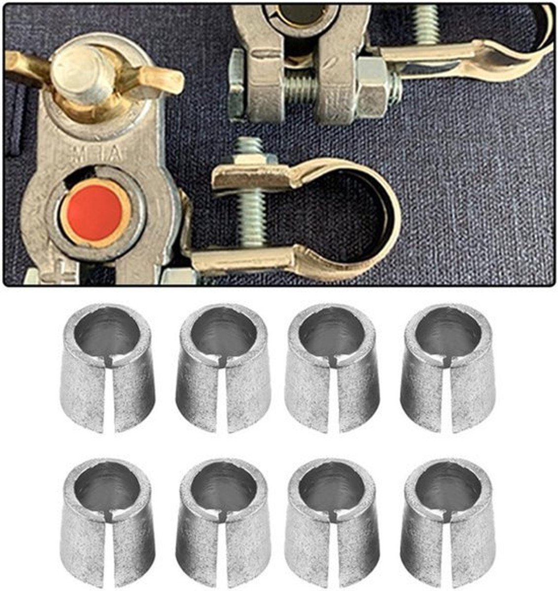 Klemhuls Adapter Converter voor Autobatterij - Pack van 8