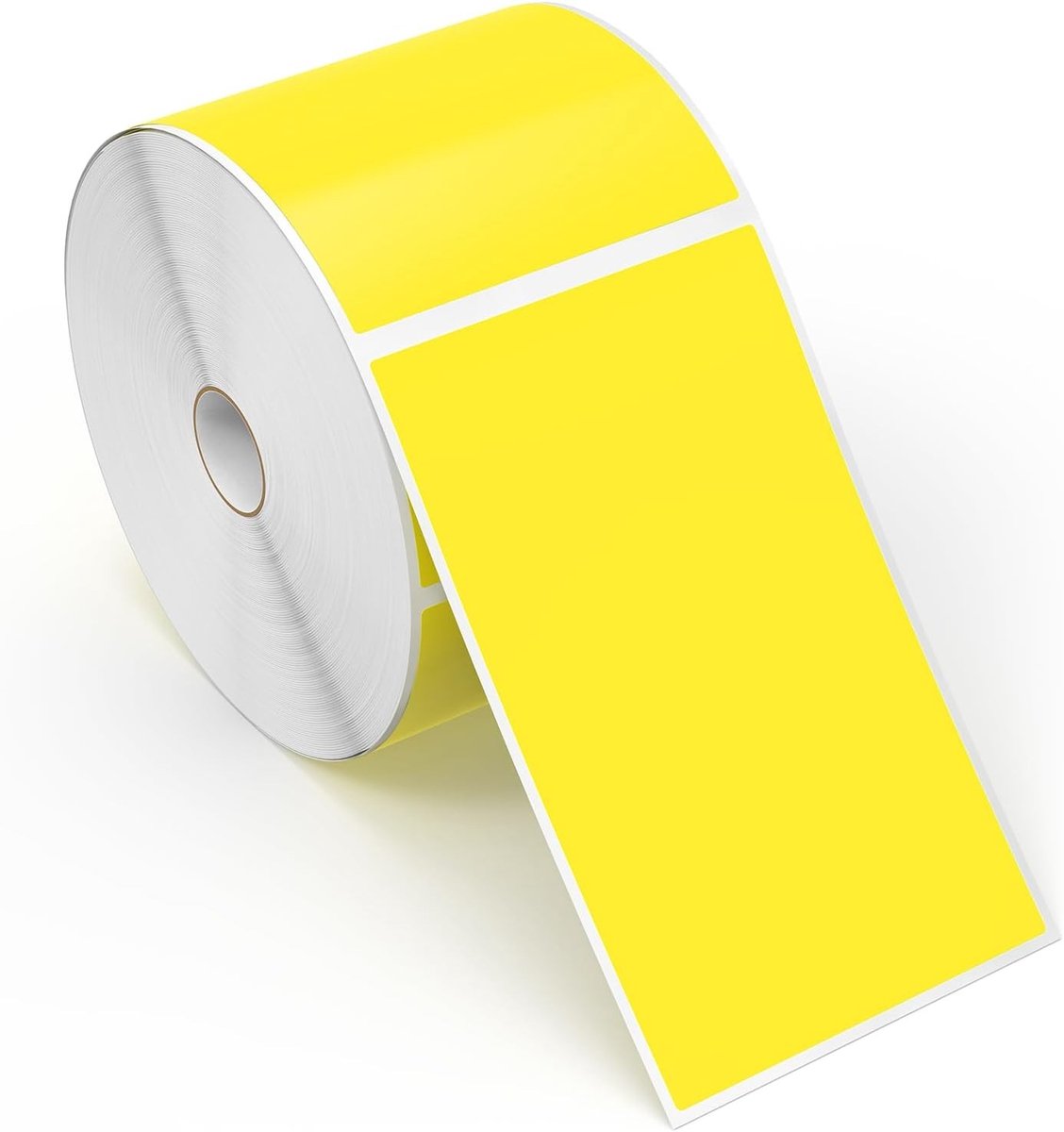 500 Stuks Fluorescerende Gele Afneembare Labels 5 x 3 Inch Rectangular Roll voor Organisatie en Labeling