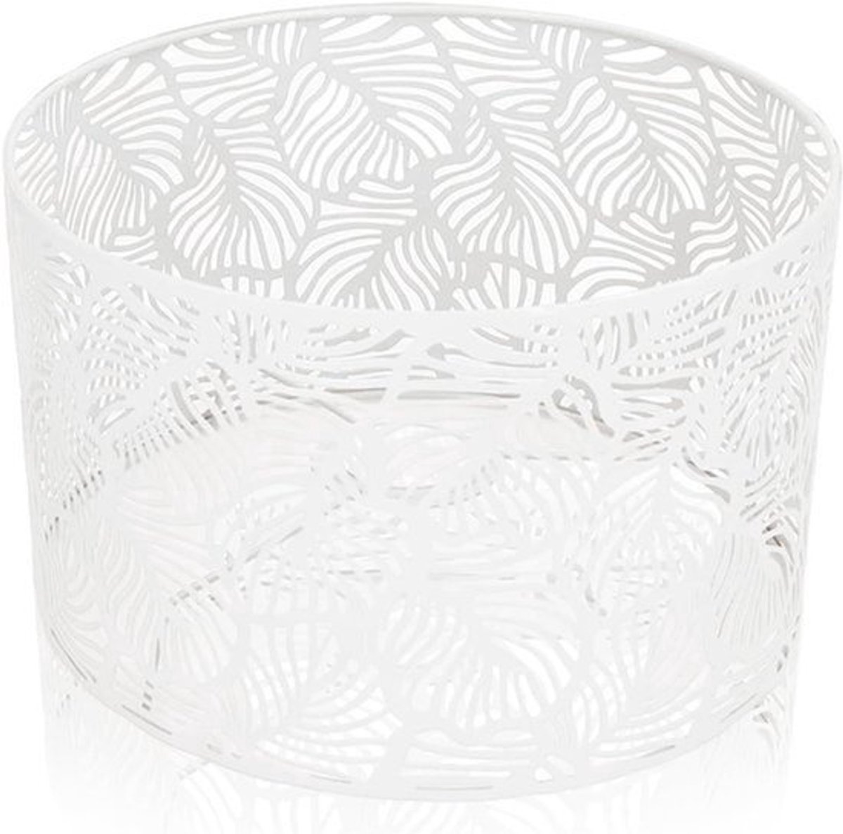 Lampenkap Ronde Tafel Scherm voor E27 E14 25 x 16 cm Holle IJzeren Lampenkap voor Scandinavische Stijl Cilindrische Plafondlamp Schaal Wit