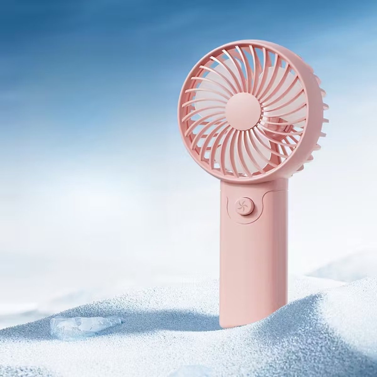 Hand Ventilator - Mini Fan - Elektrisch Draagbare Handventilator - Draagbare Mini Ventilator - Lichtgewicht - Stil - Voor Thuiskantoor- Reizen- Buiten - Roze