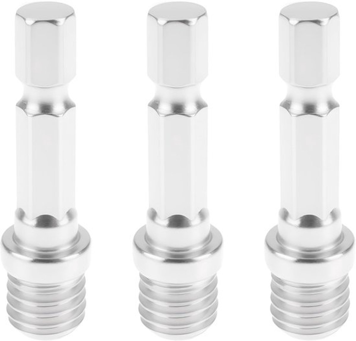 3X Hexagonale Boor Bit Adapter M10 Adapter 1/4 Inch Hexagon Voor Accuboormachine Schroevendraaier Chuck Steunplaat