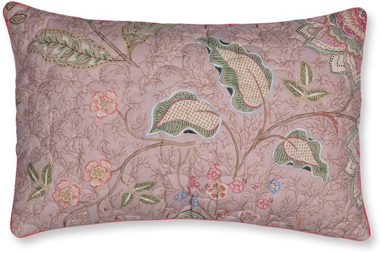 Pip Studio Mumbai Morning Quilted Cushion Sierkussen - 45 x 70 cm cm - Roze