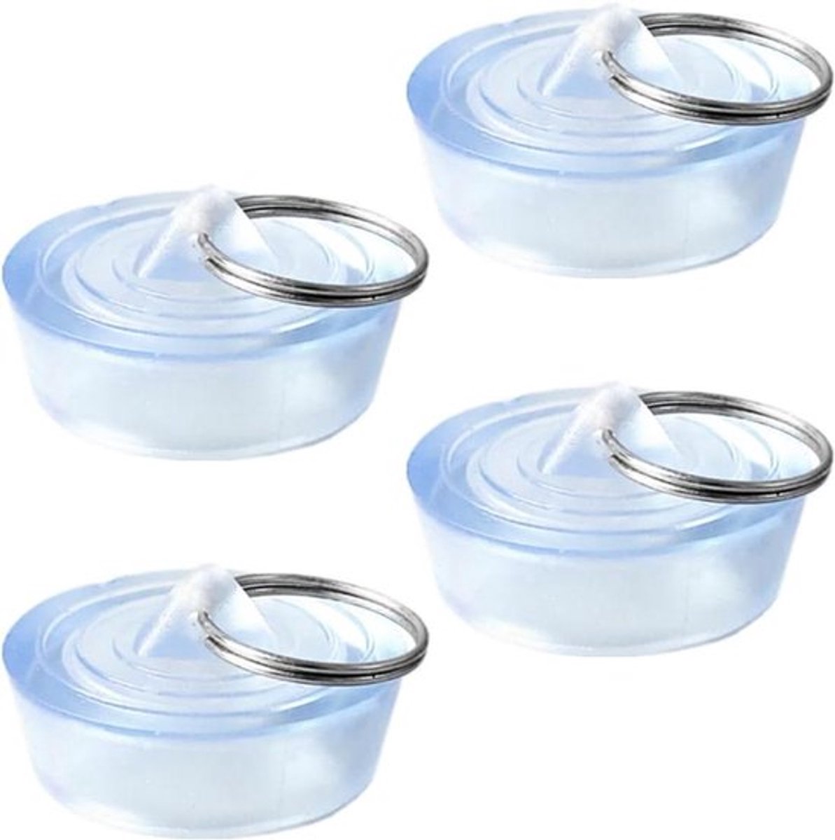 Wastafelafsluitdop - 4 stuks, geschikt voor openingen van 29-32 mm, ter voorkoming van lek