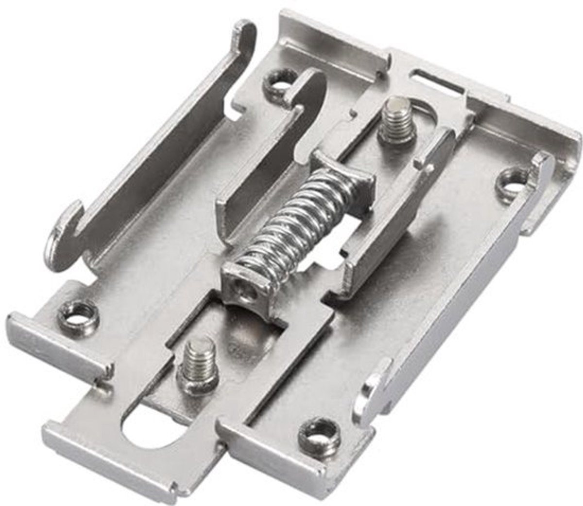 2 stuks vaste klemklem voor 35 mm DIN-rail met 2 bevestigingsschroeven voor relaismontage