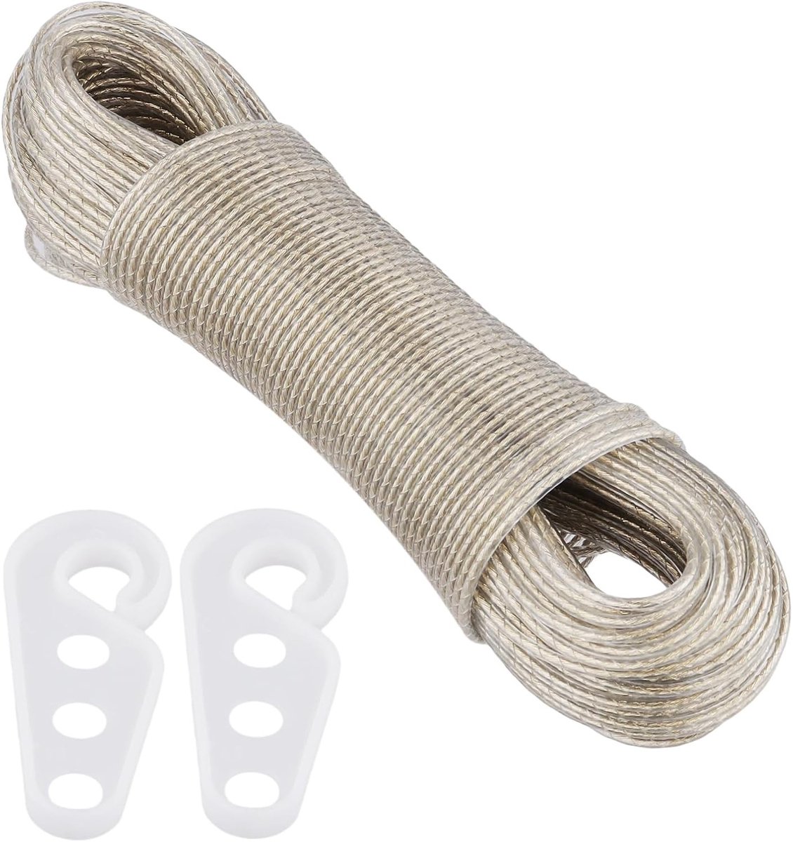Extra sterke waslijn van 3mm x 50m, ideaal voor buitengebruik, tuin en kamperen, duurzaam en weerbestendig