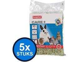 5x Beaphar - Care+ timothy hooi 1kg - Knaagdierenvoer - 1 kg
