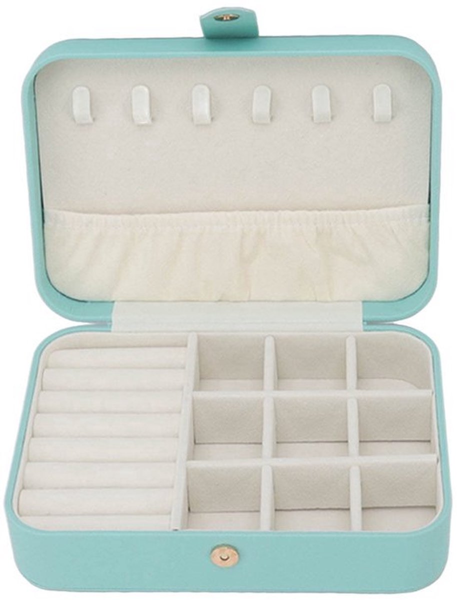 Reis Sieraden Doos, Kleine Draagbare Sieraden Box, Kleine Sieraden Organizer, Opbergdoos Voor Ringen En Oorbellen
