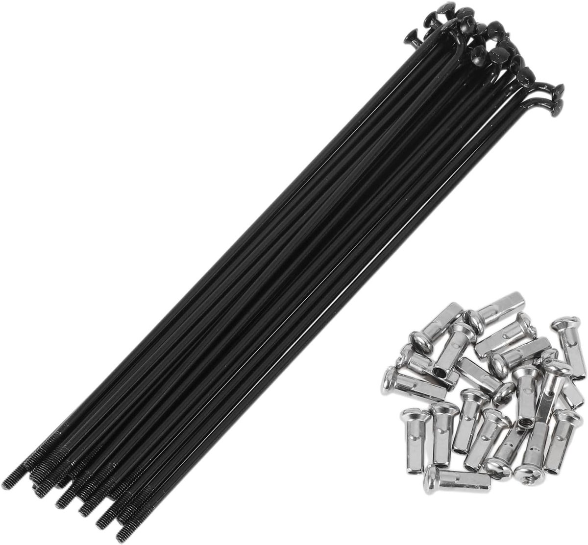 20 set 13G fietsspeken 135mm van 304 roestvrij staal in zwart - Duurzaam en sterk voor optimale prestaties