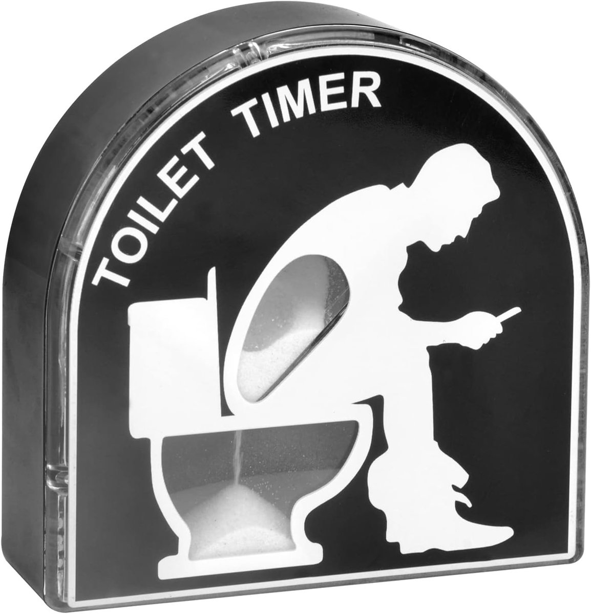 5-minuten zandloper voor het toilet, creatieve timer voor kinderen, decoratie voor huis en tuin, ideaal voor vaderdag en verjaardagen
