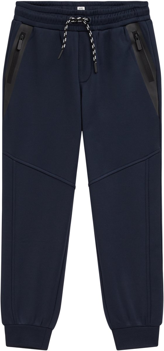 WE Fashion Jongens regular fit joggingbroek met ritszakken