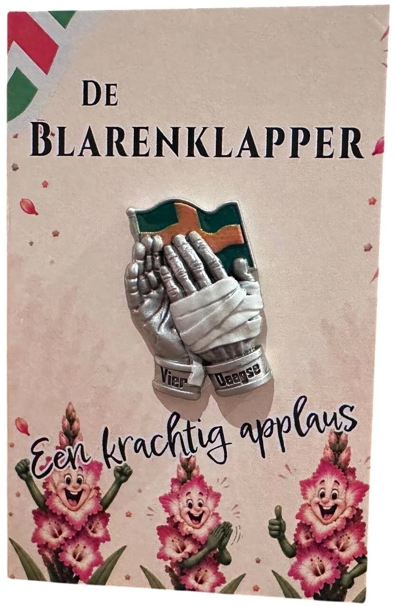 Pin / speld 4Daagse Nijmegen - De blarenklapper - tin - Vierdaagse