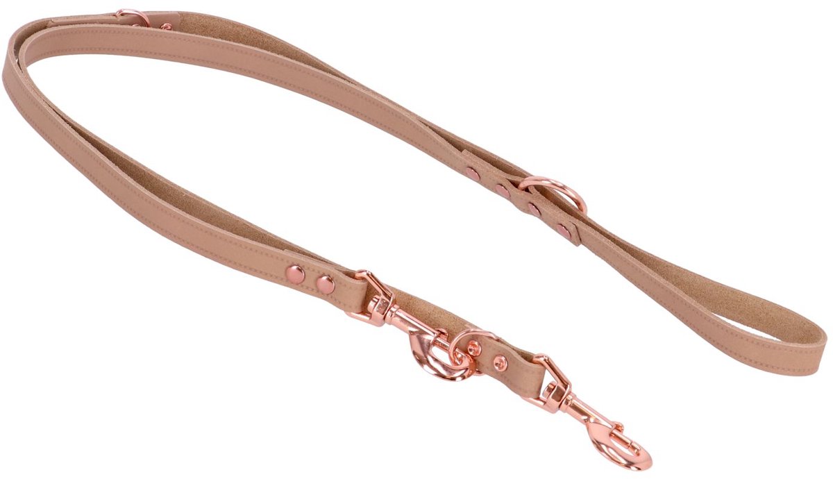 Adori Dresseerlijn Vintage Rose Met Print - Riem - 200x1.2 cm Beige
