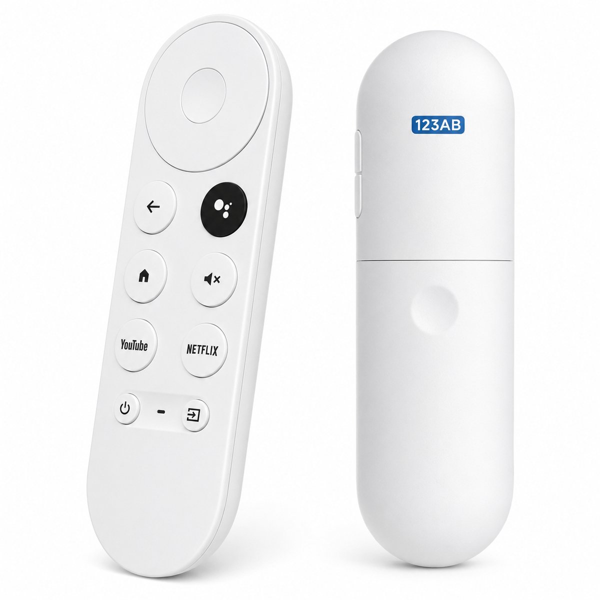 Universele Afstandsbediening Geschikt voor Google Chromecast met Google TV & Google TV Streamer – Spraakbediening – YouTube & Netflix Sneltoetsen – Bluetooth – Wit