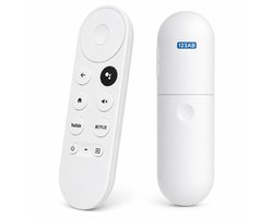 Universele Afstandsbediening Geschikt voor Google Chromecast met Google TV & Google TV Streamer – Spraakbediening – YouTube & Netflix Sneltoetsen – Bluetooth – Wit