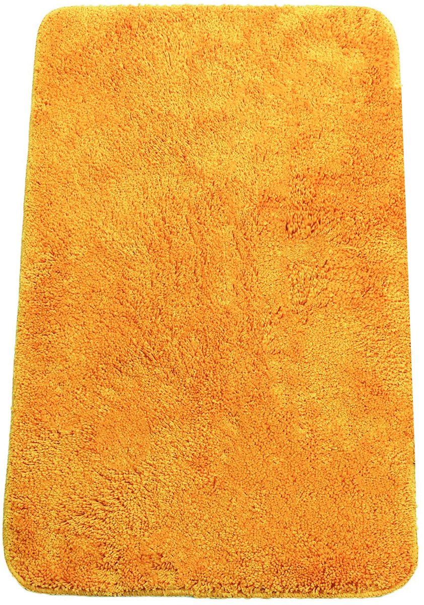 Elzusha - Rectangular Chenille Badmat 60x90 cm Oranje