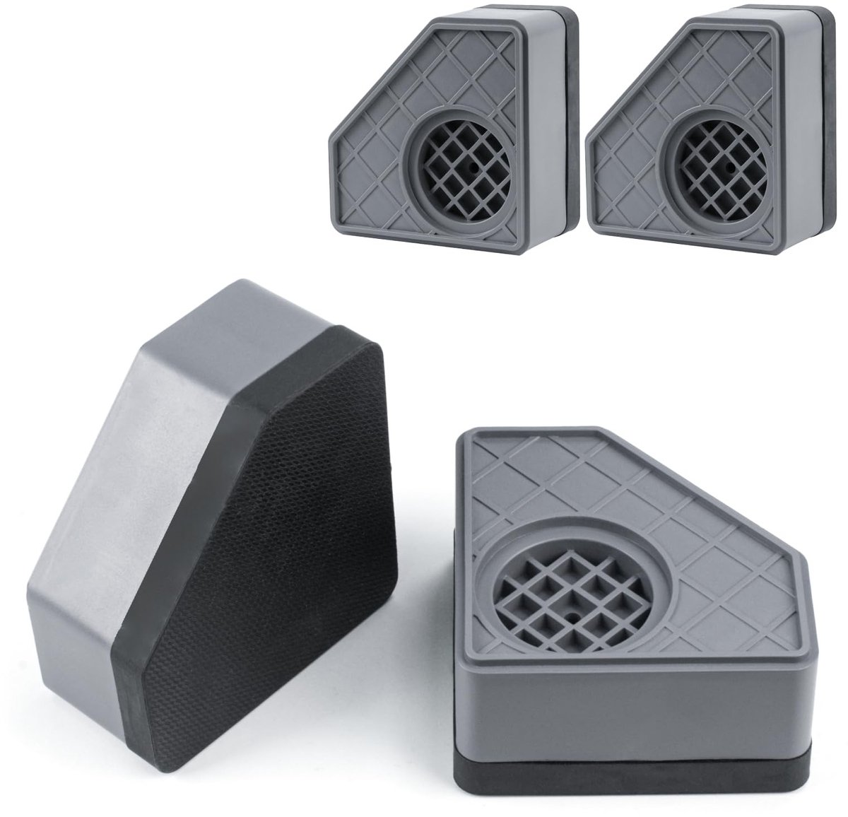 Elzusha - 4 Stuks Antivibratie Matten voor Wasmachine