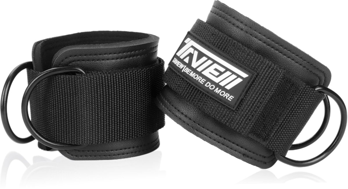 Elzusha - Enkelsluiting voor Kabelmachine - Padded Cuffs - Zwart