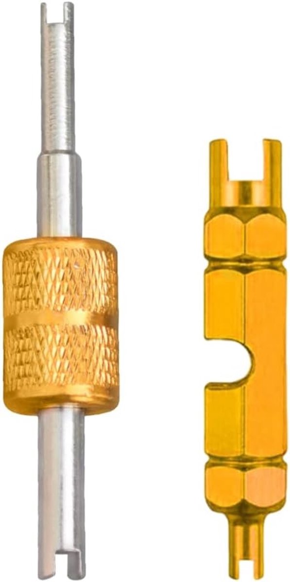 2-delige reparatieset voor fietsventielen, inclusief Presta-ventieladapter en inbussleutel, ideaal voor tubeless MTB gebruik en snelle reparaties