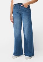 camel active 5-Pocket Denim met wijde pijpen - Maat - Middenblauwwomenswear-29/32