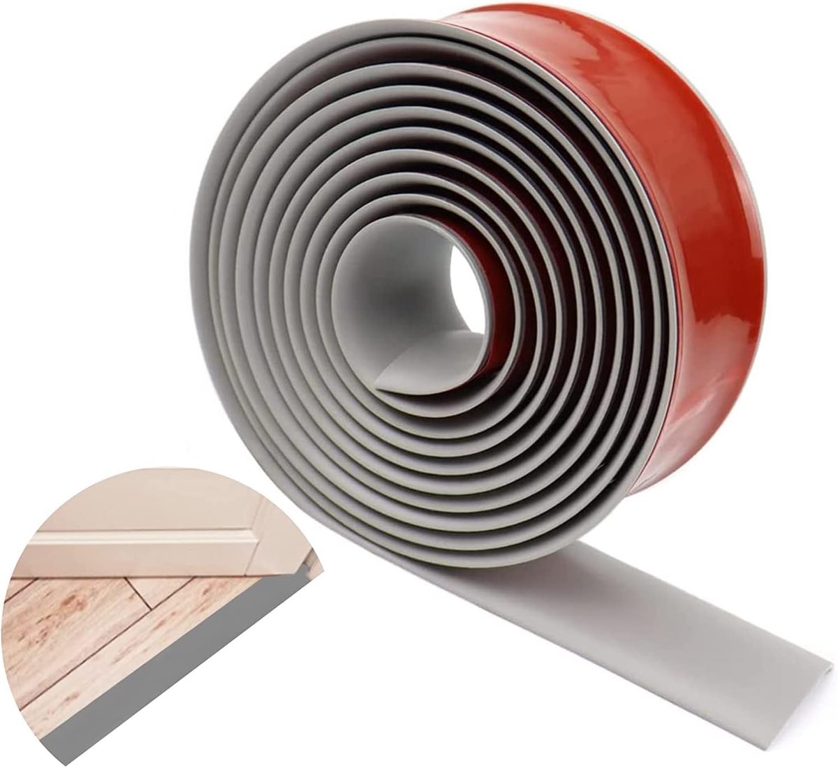 Waterdichte Zelfklevende Vinyl Overgangsprofiel van 5 m voor Vloeren, Ideaal voor Drempels en Vloerafwerking