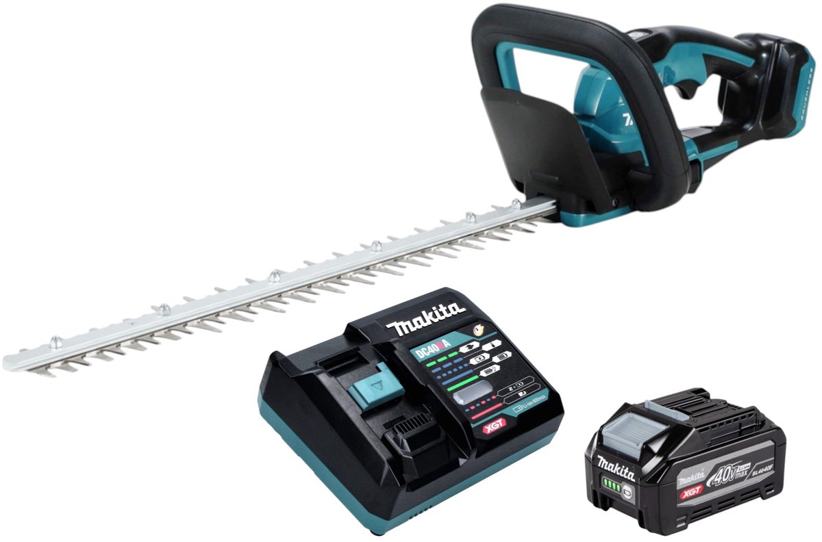 Makita UH 020 GU101 accu-heggenschaar 40 V max. 50 cm borstelloos + 1x accu 4,0 Ah + oplader