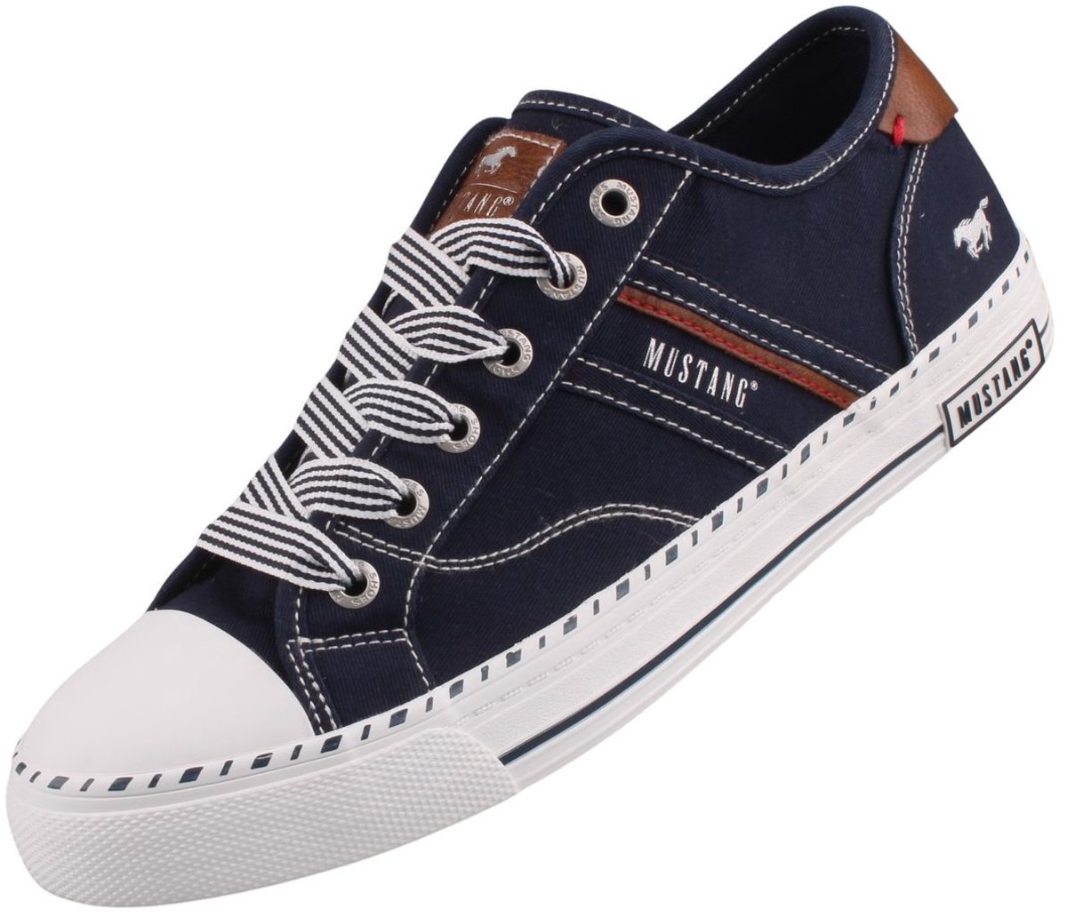 Mustang dames canvas sneaker blauw 26M0152004-navy