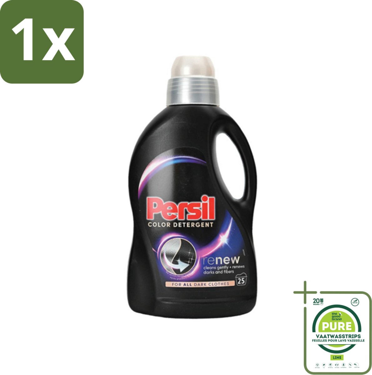 1 x Persil Color Detergent - Vloeibaar Wasmiddel - Donkere Was - 25 Wasbeurten - Wasmiddel Voor Donkere Kleding - Kleurwasmiddel - Vlekkenverwijderaar - Wasmiddel Voor Gekleurde Was - Wasmiddel Voor Donkere Stoffen
