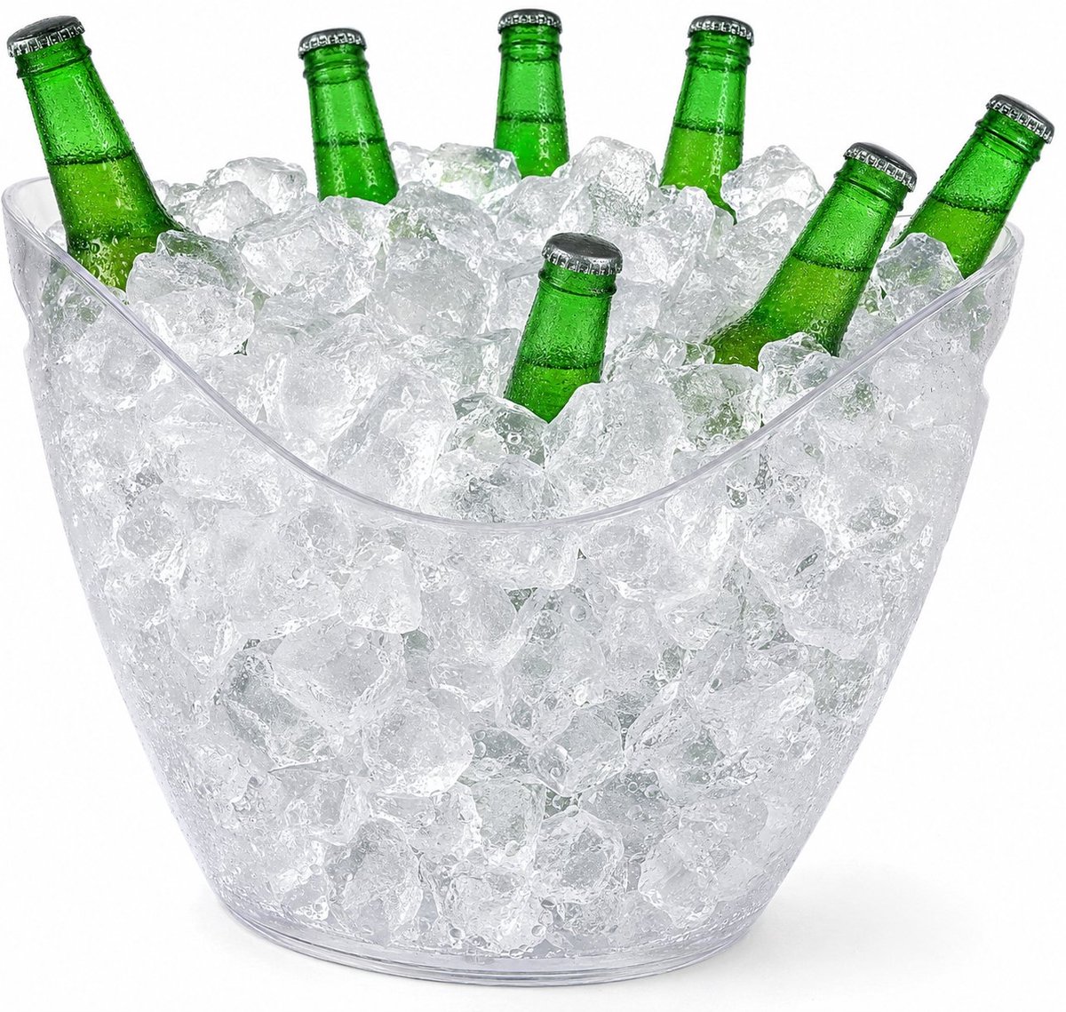 R&H® Transparante IJs- en Champagne-emmer 8L – Acryl, voor Wijn en Frisdrank