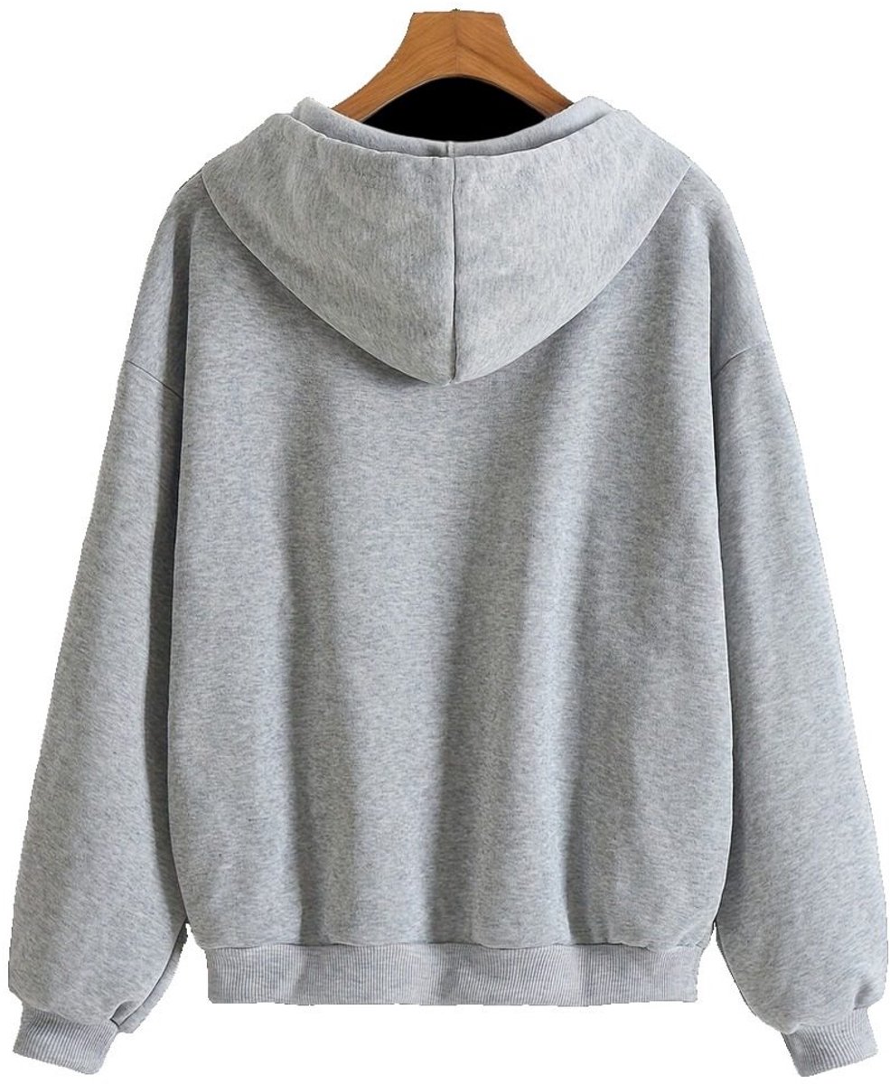 Currero Vest Dames Met Rits Sweater Cardigan Gebreid Sweaters Hoodie Warme Trui Lange Mouw Donkergrijs
