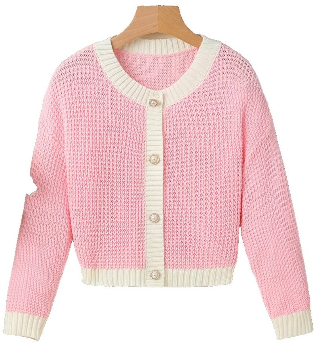Currero Cardigan Meisjes Vest Meisje Met Knopen Kinderen Warm Gebreid Vest Long 8 Jaar Gemengde Kleur