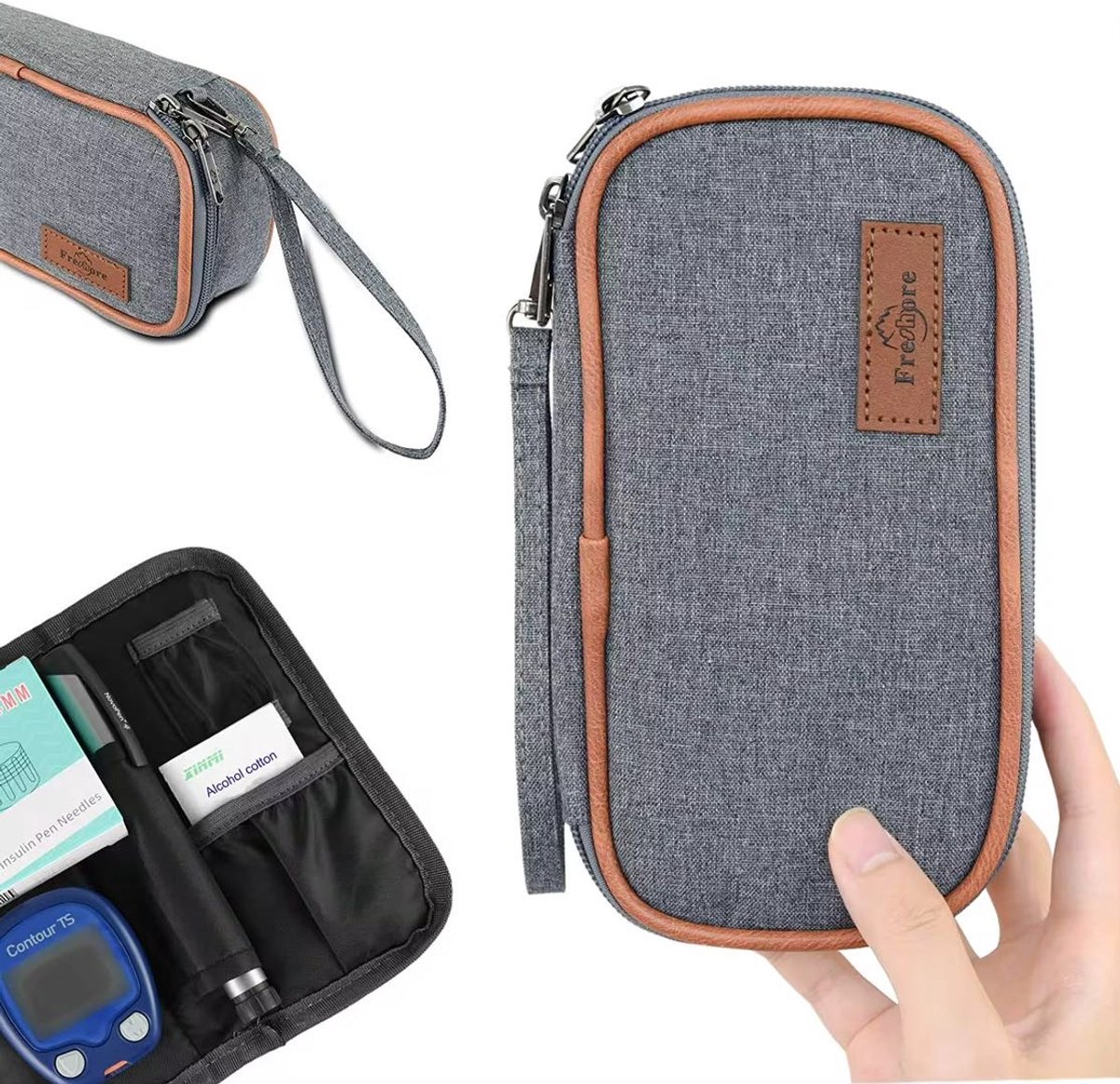 Premium Insuline Koeltas met 2 Icepacks – Insuline Etui voor Insulinepennen – Koeltas voor Medicijnen – Reisetui voor Insuline – Compacte Reiskoeltas