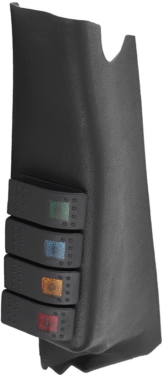 Schakelpaneel voor A-Pilaar met 4 LED-schakelaars, geschikt voor 2007-2017 voertuigen, veelzijdig en gebruiksvriendelijk