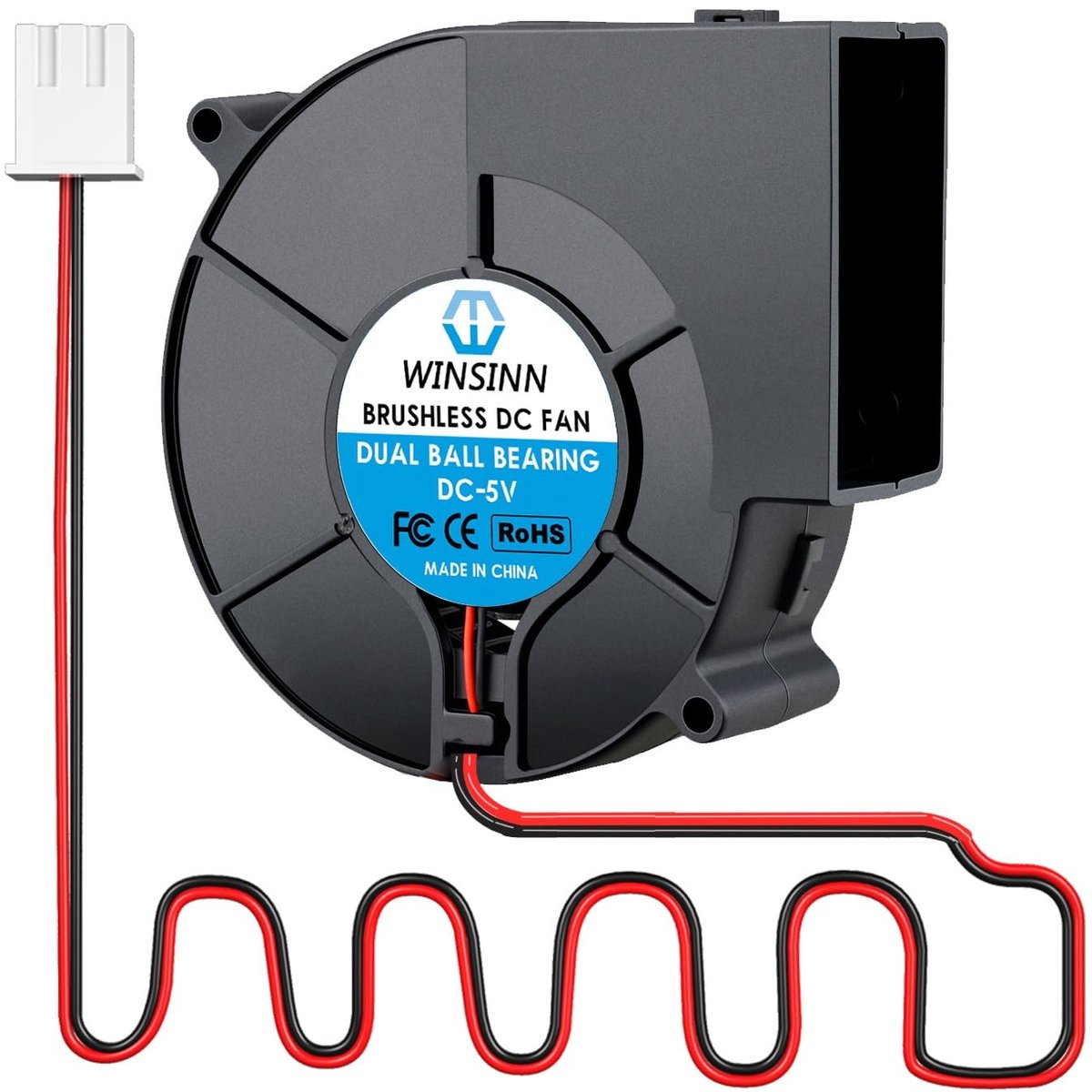 Elzusha - 5V Brushless Koelventilator 9733 met Dubbele Kogellagers