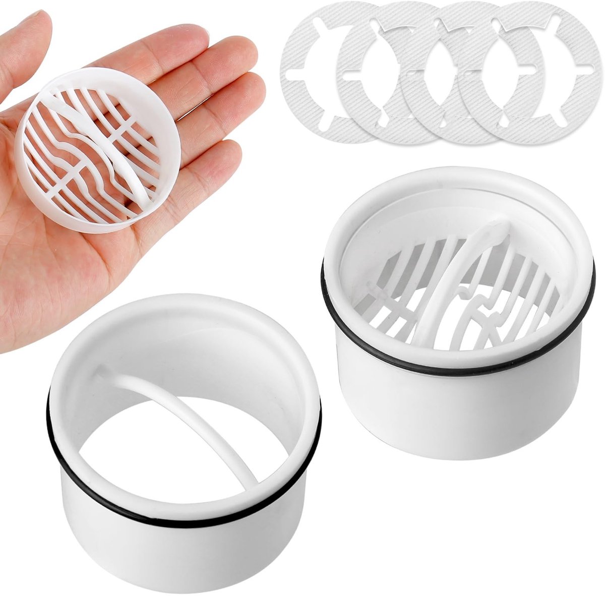 Elzusha - Set van 2 Submersible Tube Douche Haarvangers