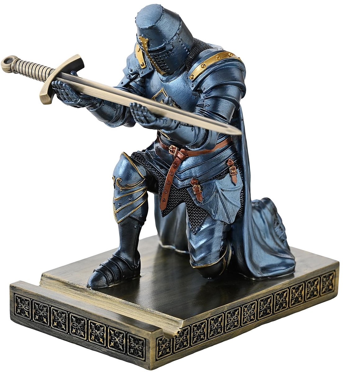 Elzusha - Templars Vanguard Officer Knight Penhouder - Decoratieve Bureau Organizer