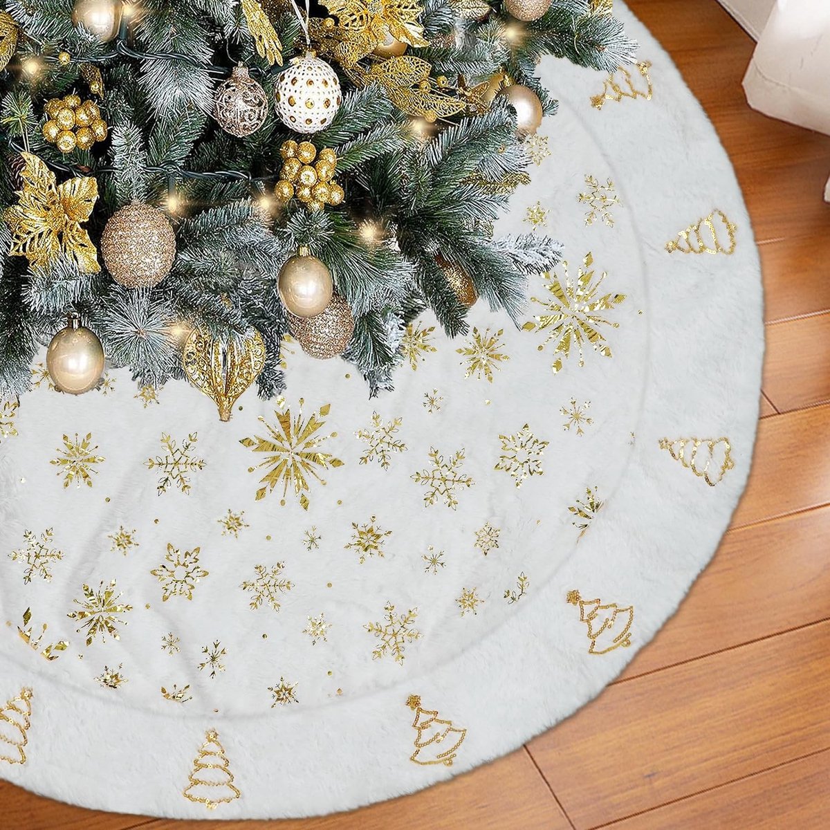 Elzusha - Luxe Kerstboomrok van Faux Fur