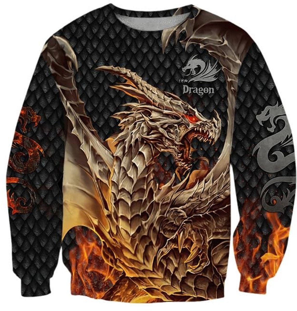 Elzusha - 3D Print Hoodie met Draakvleugels - Unisex - Verschillende Maten
