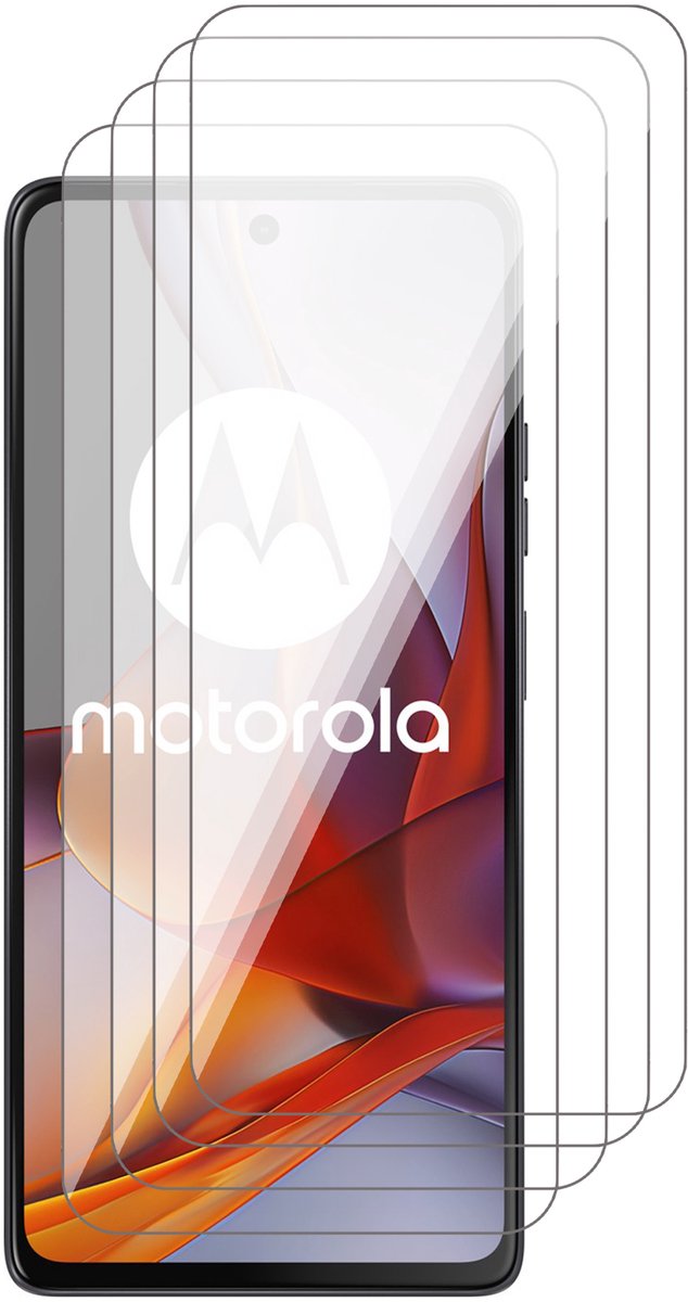 Screenprotector geschikt voor Motorola Moto G75 – 4 Stuks – UltraClear Gehard Glas – Case Friendly – 9H Krasbestendig