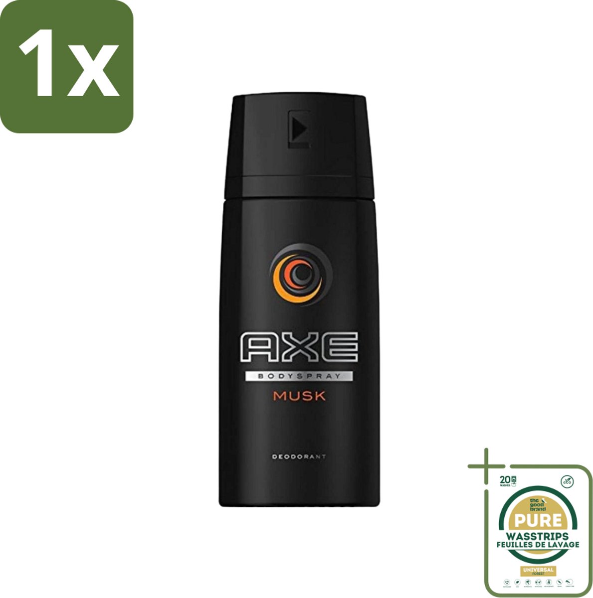 1 x Axe - Deodorant Bodyspray - Musk - 150 ml- Axe Musk Bodyspray - Deodorant Voor Mannen - Frisheid - Geur - Huidbescherming