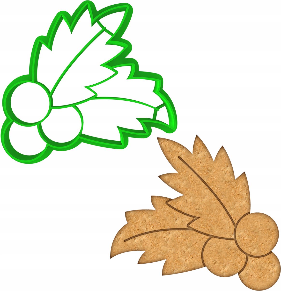 Kerstkoekjesvorm Mistletoe 8cm - Perfect voor Bakken