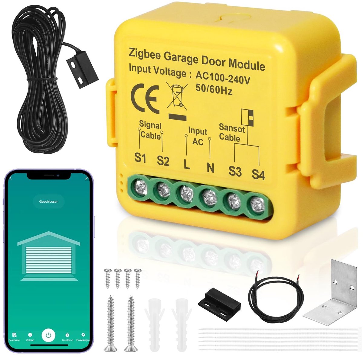Solidchoice - Slimme Garage Deuropener met Zigbee Ondersteuning