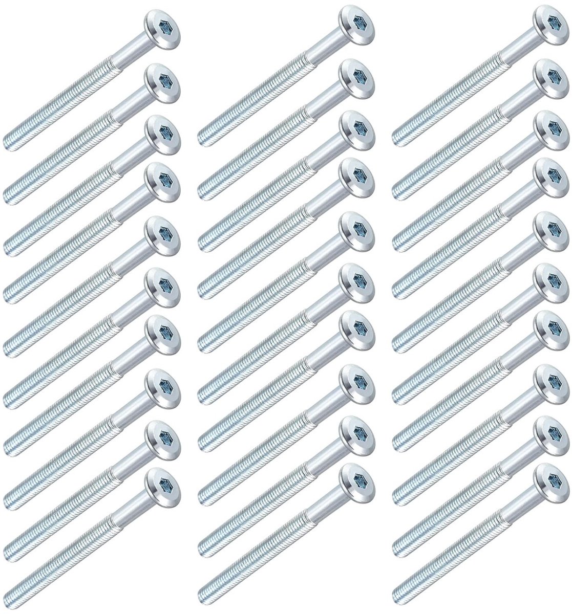 Solidchoice - Set van 30 Meubelverbinding Schroeven M6 x 80mm