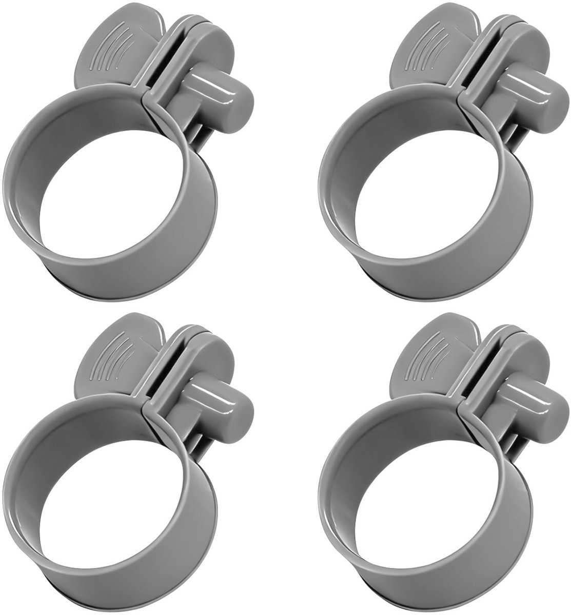 Solidchoice - Set van 4 Plastic Slangklemmen voor Zwembaden