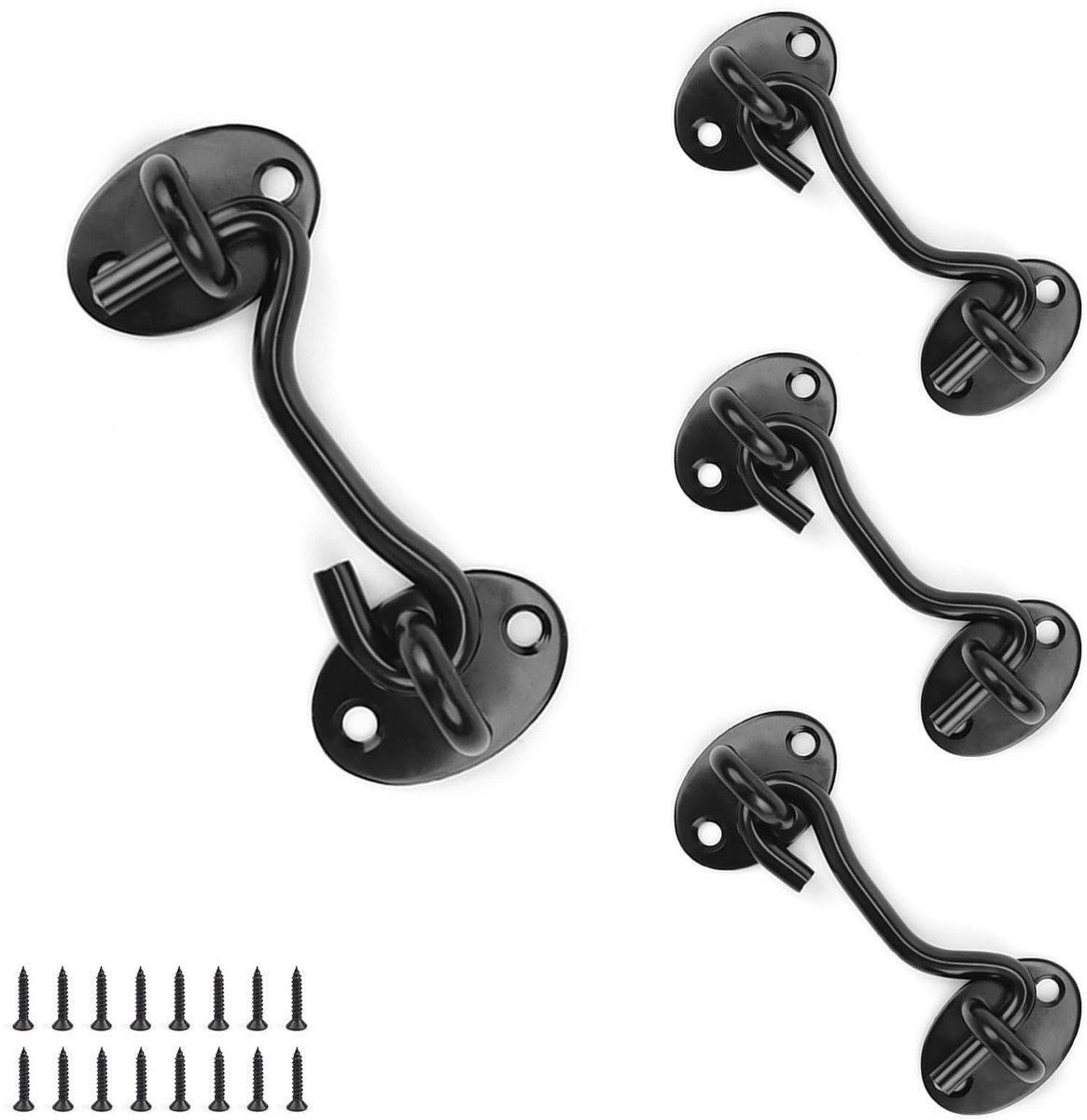 Solidchoice - Set van 4 Roestvrijstalen Stormhaken met Oog