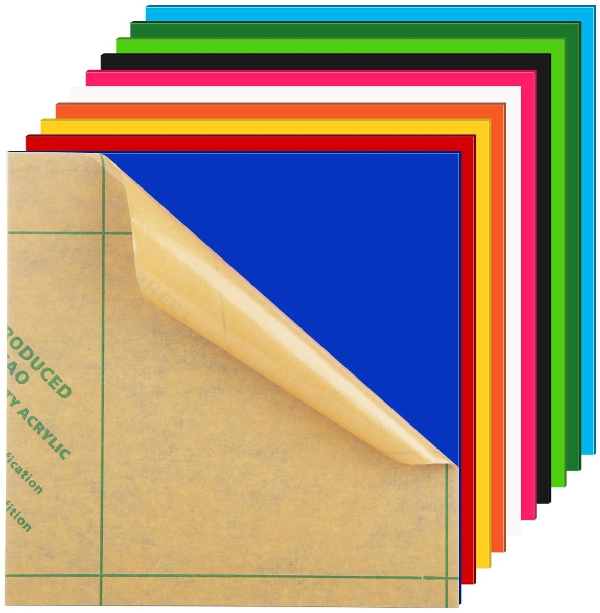 Solidchoice - Set van 10 Gekleurde Acrylplaten voor Laser Snijden en Creatieve Projecten