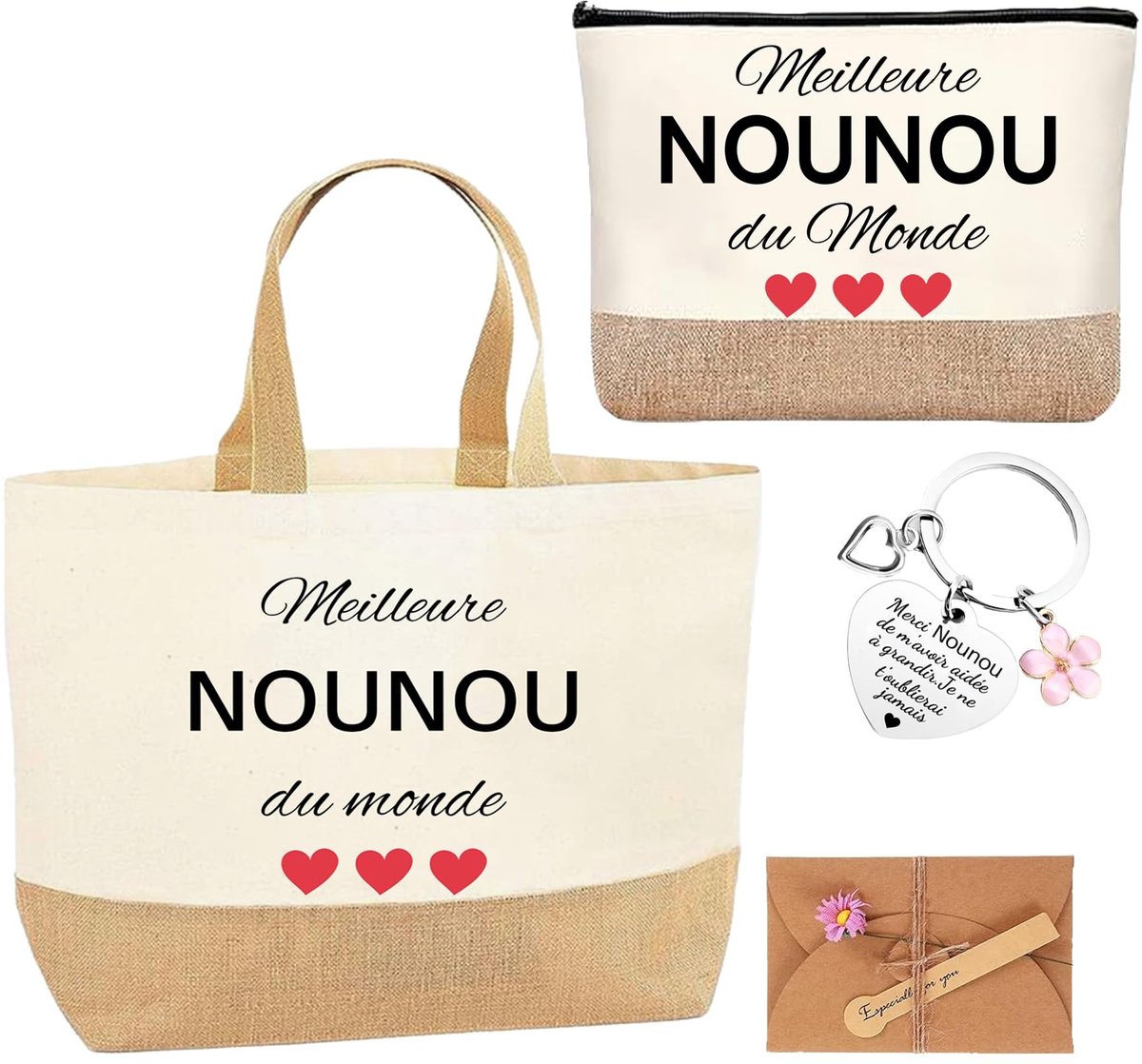 Solidchoice - Tote Bag 'Nounou' voor Diverse Gelegenheden
