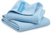 Set de lingettes pour vitres sans traces et brillantes - 1 lingette 40 x 40 cm + 1 lingette de séchage 45 x 60 cm - GREAT CLEAN