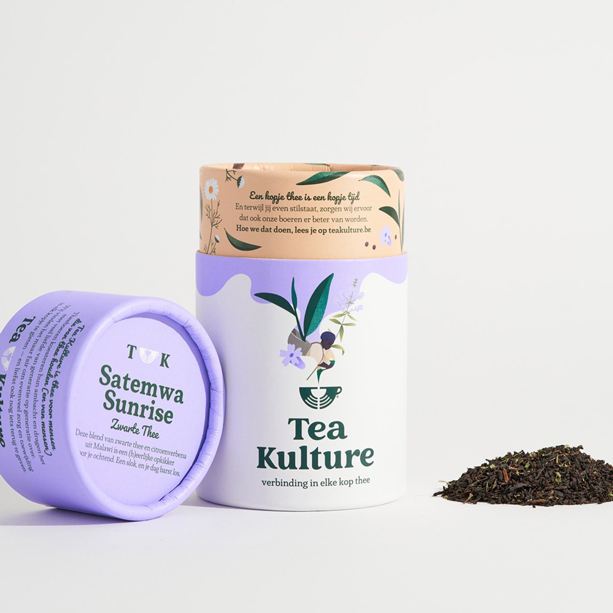 Tea Kulture Satemwa Sunrise - 75 gram Losse Thee - Zwarte Thee met Citroenverbena - Uit Malawi